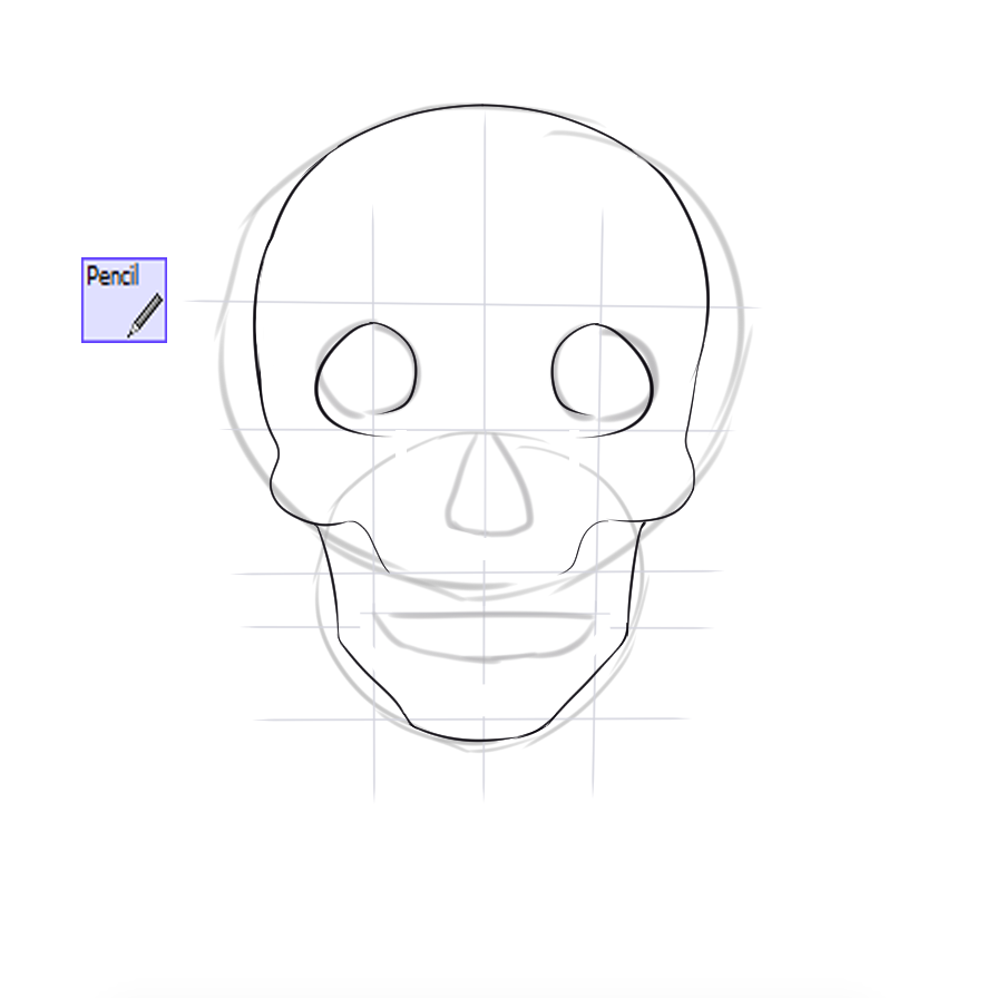 Как нарисовать череп